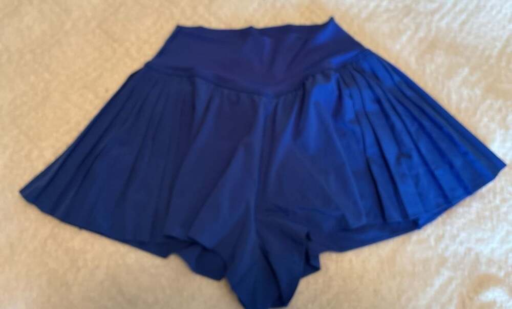 Offline by Aerie Real Good Pleated Skort Size S Blue Athletic Active Z112